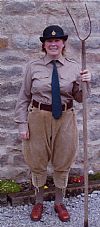 1940's, costume period, dress, outdoors, land army, worker, hire,